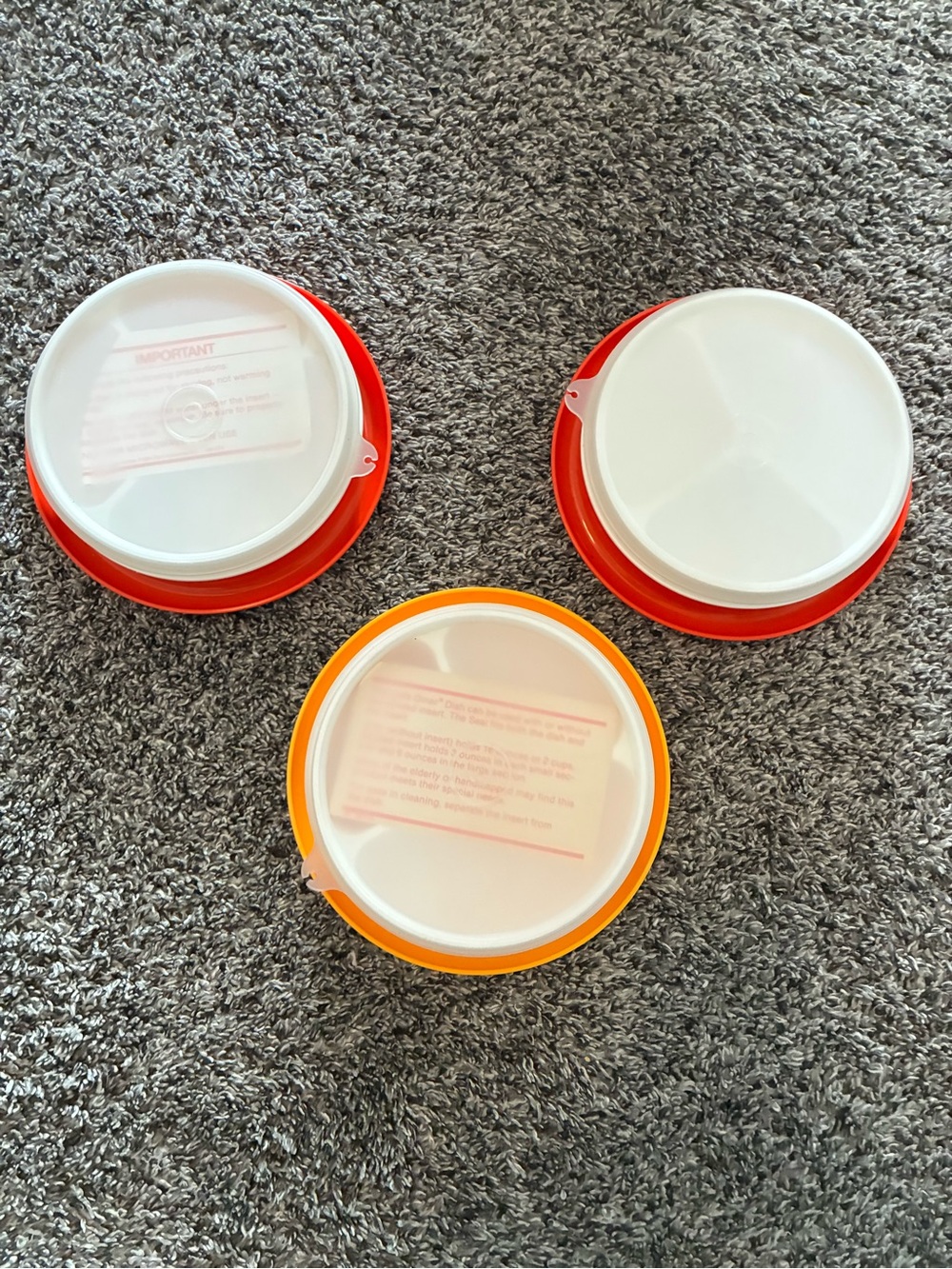 Vintage Tupperware 3 pieces.